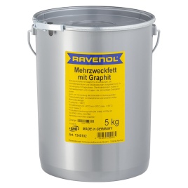 Смазка с графитом RAVENOL Mehrzweckfett m. Graphit (5кг)