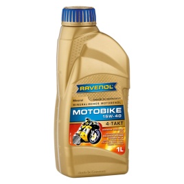 Моторное масло RAVENOL Motobike 4-T Mineral SAE 15W-40 (1л)