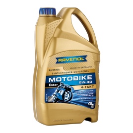 Моторное масло RAVENOL Motobike 4-T Ester SAE 5W-40 (4л)