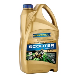 Моторное масло для 2-Такт скутеров RAVENOL Scooter 2-Takt Fullsynth (4л)