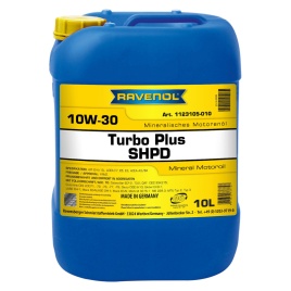 Моторное масло RAVENOL Turbo plus SHPD SAE 10W-30 (10л)