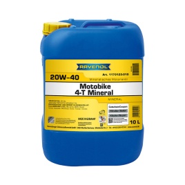 Моторное масло RAVENOL Motobike 4-T Mineral SAE 20W-40 (10л)