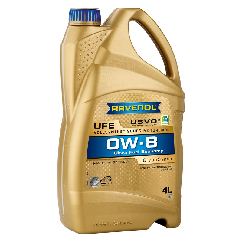 Моторное масло RAVENOL UFE Ultra Fuel Economy SAE 0W-8 (4л) фото 1