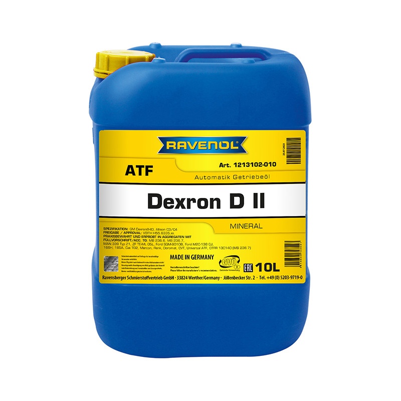Трансмиссионное масло RAVENOL ATF Dexron DII (10л) фото 1
