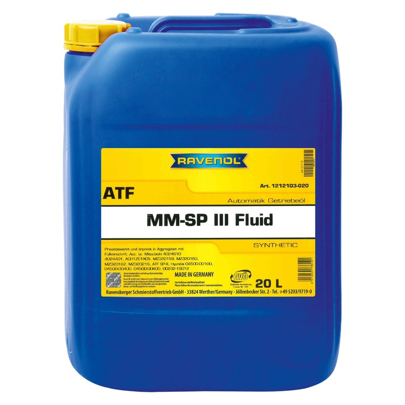 Трансмиссионное масло RAVENOL ATF MM SP-III Fluid (20л) фото 1