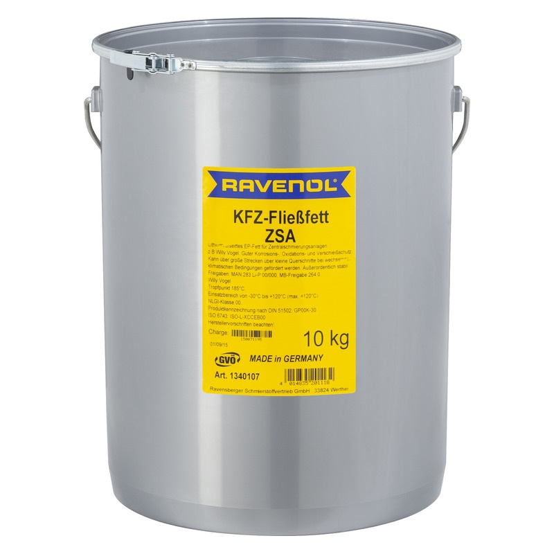 Смазка для централиз. систем RAVENOL KFZ-Fliessfett ZSA (10кг) фото 1