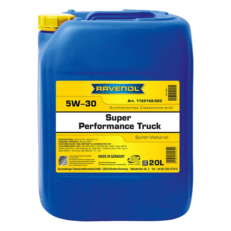 Моторное масло RAVENOL Super Performance Truck SAE 5W-30 (20л) фото 1
