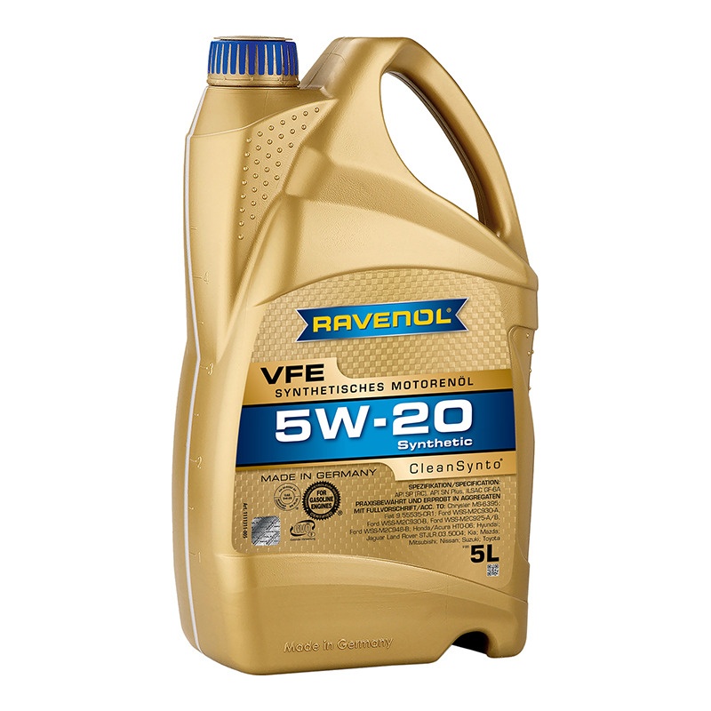 Моторное масло RAVENOL VFE SAE 5W-20 (5л) фото 1