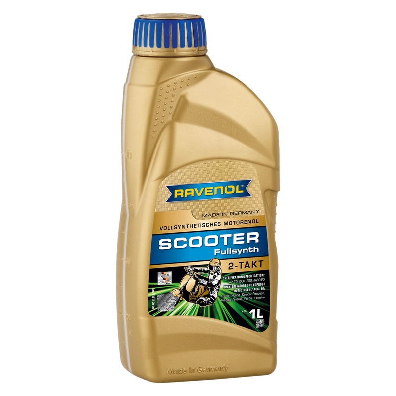 Моторное масло для 2-Такт скутеров RAVENOL Scooter 2-Takt Fullsynth (1л) фото 1