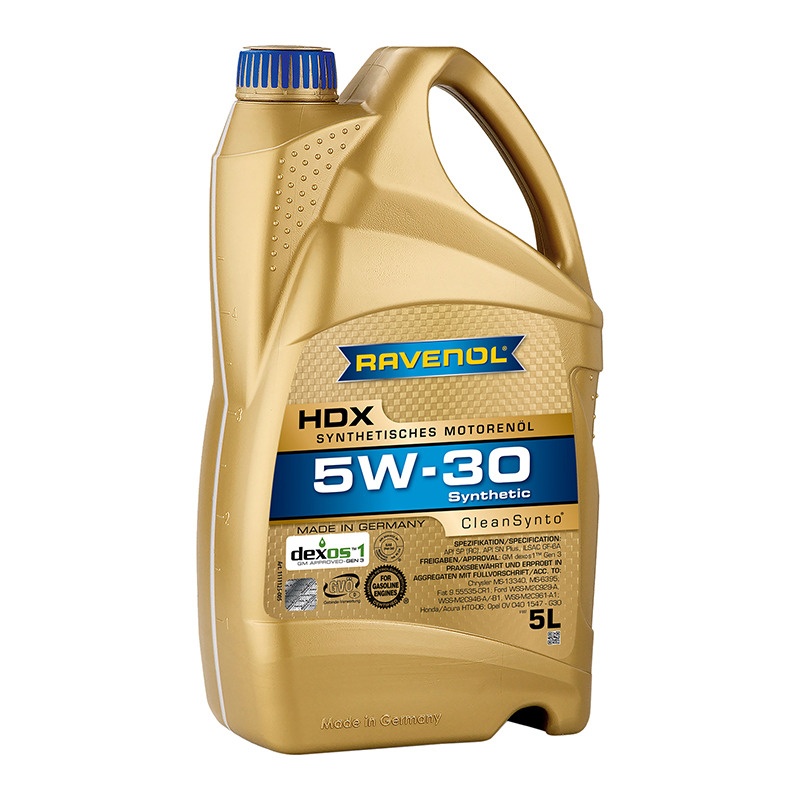 Моторное масло RAVENOL HDX SAE 5W-30 (5л) фото 1