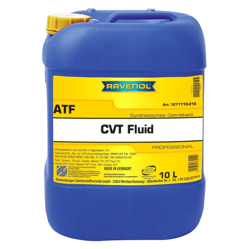 Трансмиссионное масло RAVENOL CVT Fluid (10л) фото 1