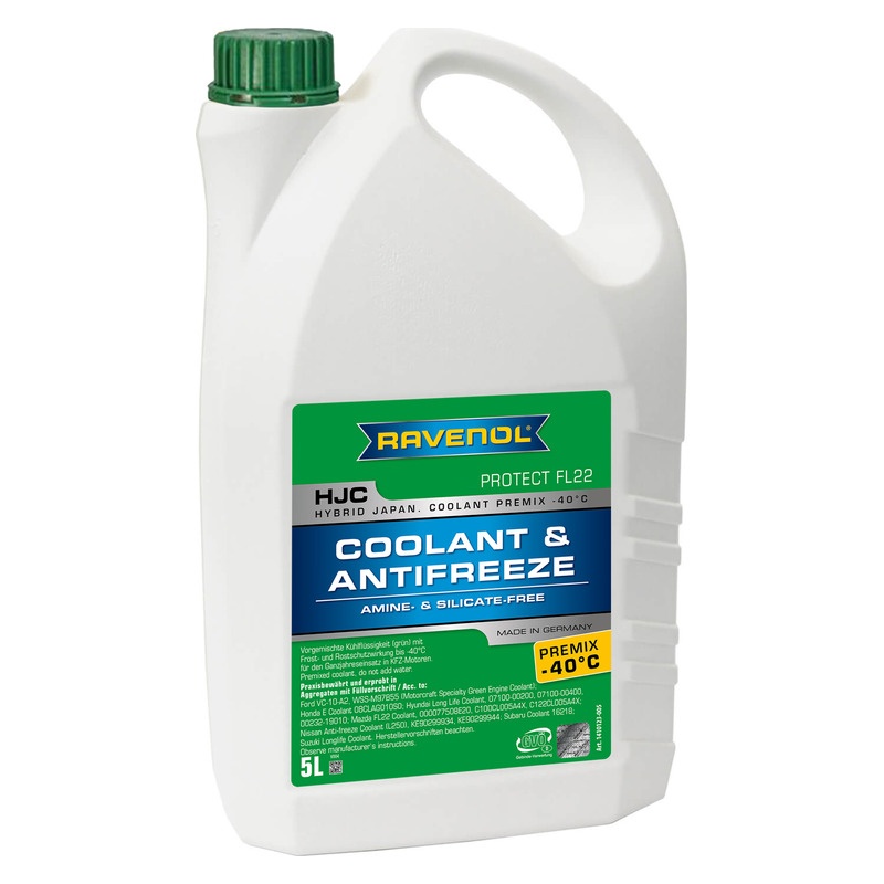 Антифриз готовый RAVENOL HJC Premix -40°C Protect FL22 (5л) фото 1