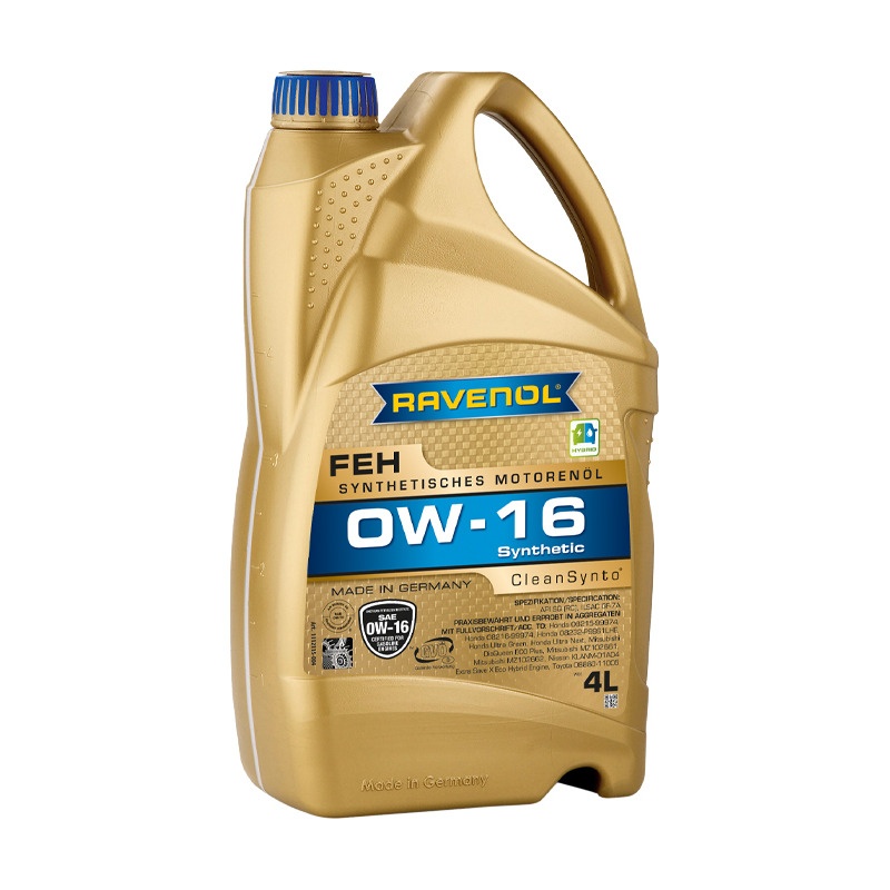 Моторное масло RAVENOL FEH SAE 0W-16 (4л) фото 1