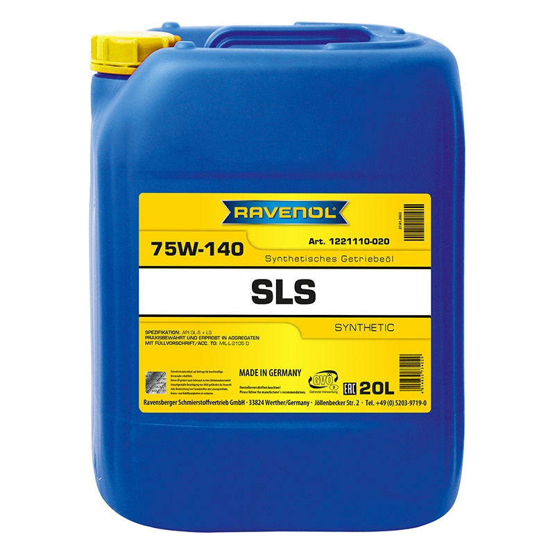 Трансмиссионное масло RAVENOL SLS SAE 75W-140 GL-5 + LS (20л) фото 1