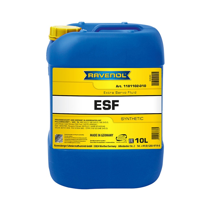 Жидкость для гидроусилителя RAVENOL ESF Extra Servo Fluid (10л) фото 1