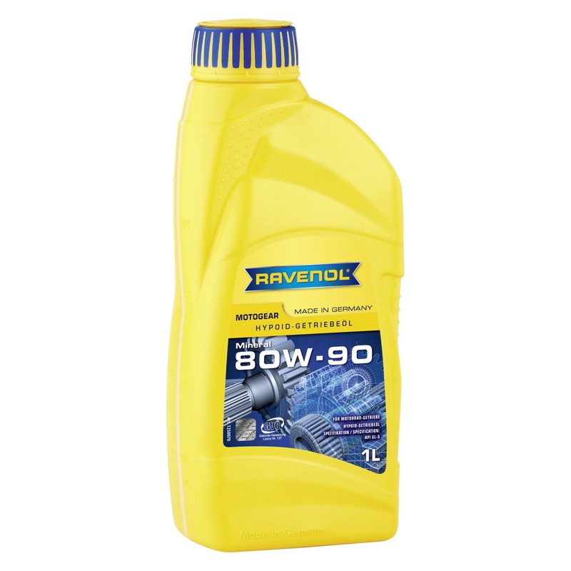 Трансмиссионное масло RAVENOL Motogear SAE 80W-90 GL-5 (1л) фото 1