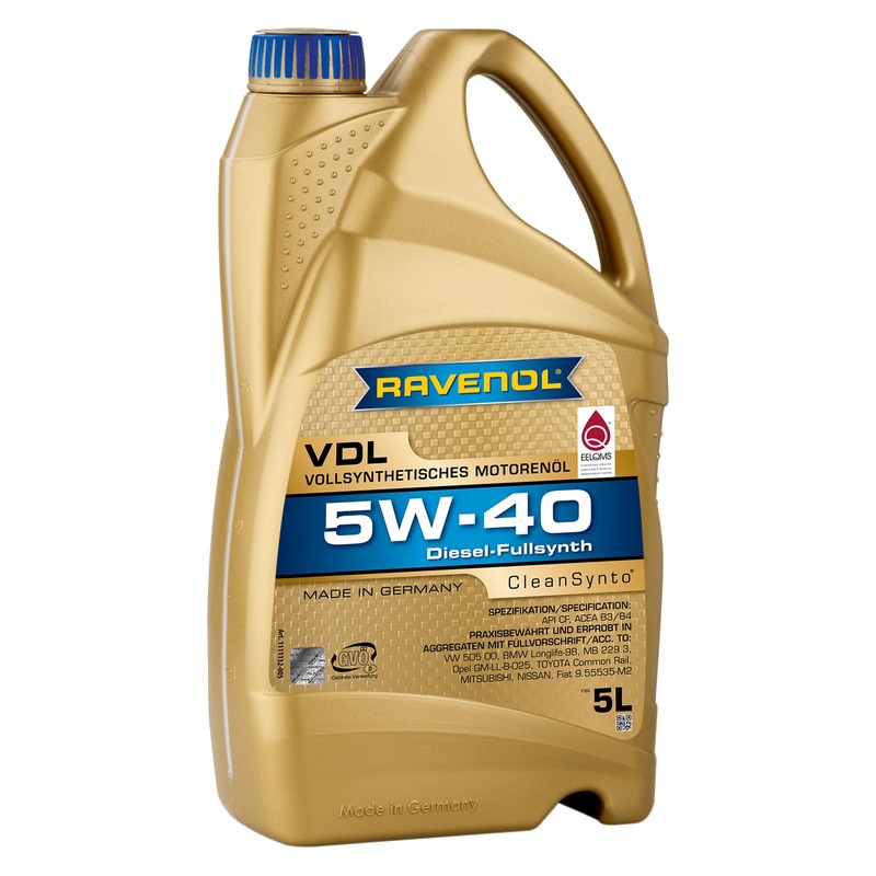 Моторное масло RAVENOL VDL SAE 5W-40 (5л) фото 1