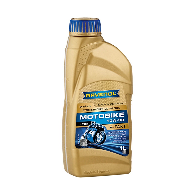 Моторное масло RAVENOL Motobike 4-T Ester SAE 10W-30 (1л) фото 1