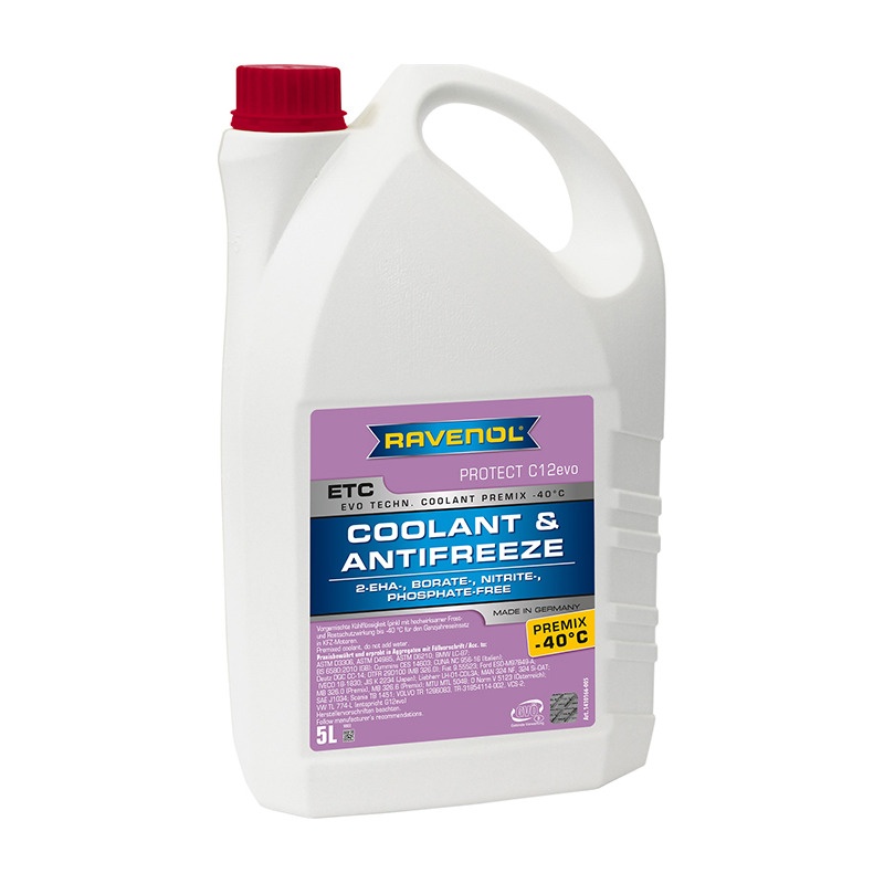 Антифриз RAVENOL ETC Premix -40°C Protect C12evo (5л) фото 1