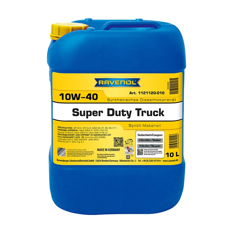 Моторное масло RAVENOL SDT Super Duty Truck SAE 10W-40 (10л) фото 1