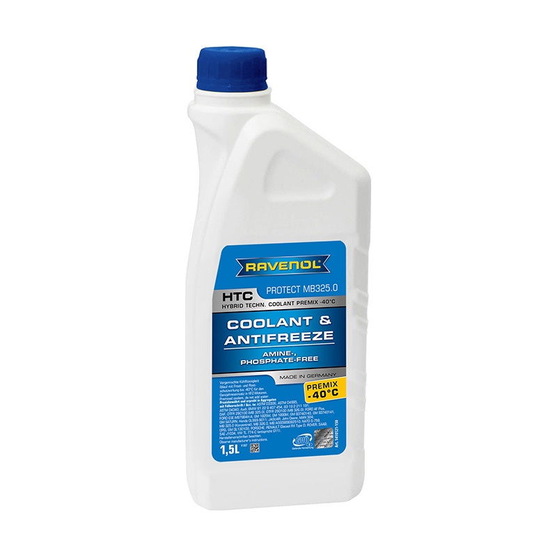 Антифриз готовый RAVENOL HTC Premix -40°C Protect MB325.0 (1,5л) фото 1