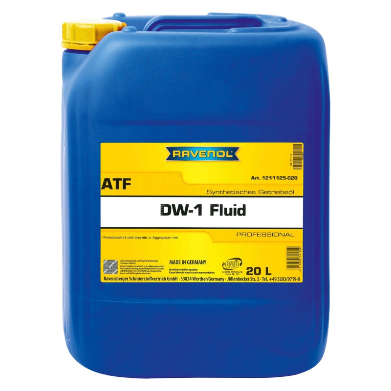 Трансмиссионное масло RAVENOL ATF DW-1 Fluid (20л) фото 1