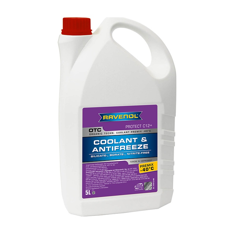 Антифриз готовый RAVENOL OTC Premix -40°C Protect C12+ (5л) фото 1