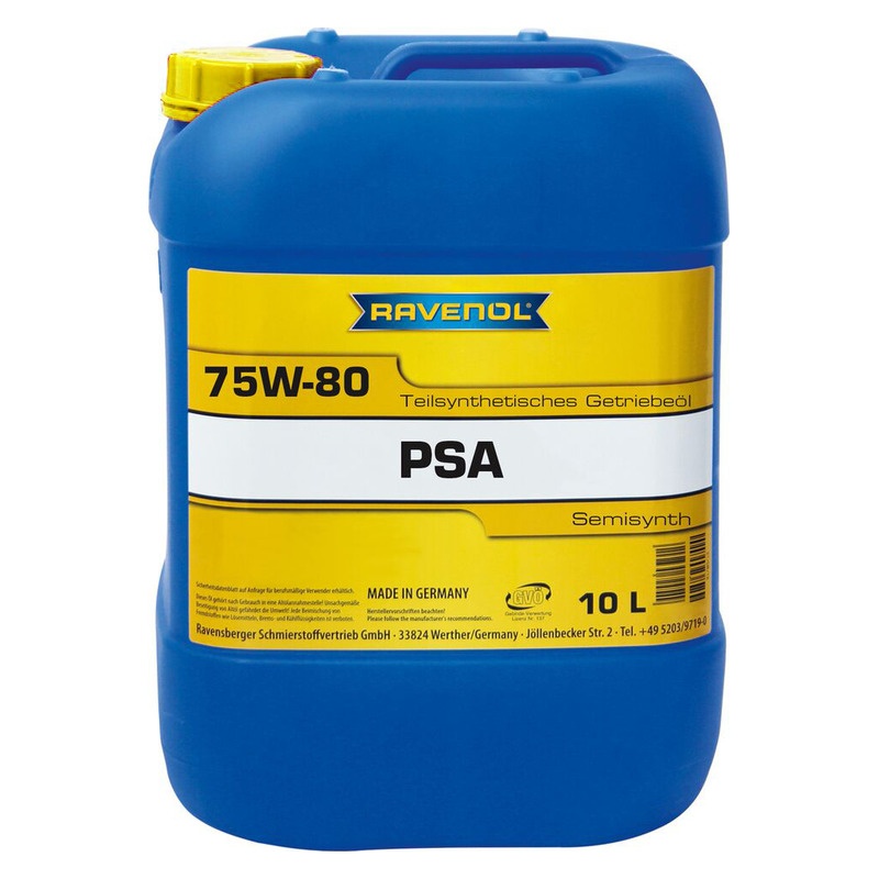 Трансмиссионное масло RAVENOL PSA SAE 75W-80 (10л) фото 1