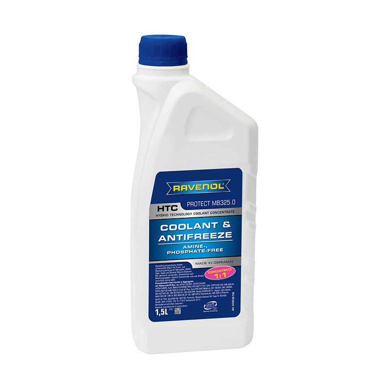 Антифриз концентрат синий RAVENOL HTC CONCENTRATE PROTECT MB 325.0 (1,5л) фото 1