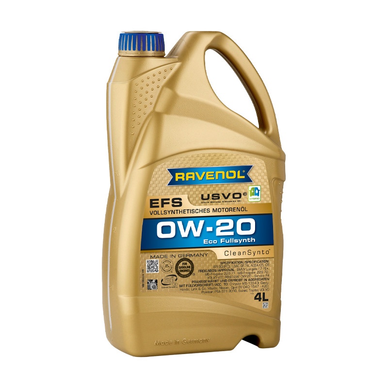Моторное масло RAVENOL EFS EcoFullSynth SAE 0W-20 (4л) фото 1