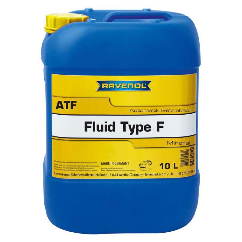Трансмиссионное масло RAVENOL ATF Fluid Type F (10л) фото 1
