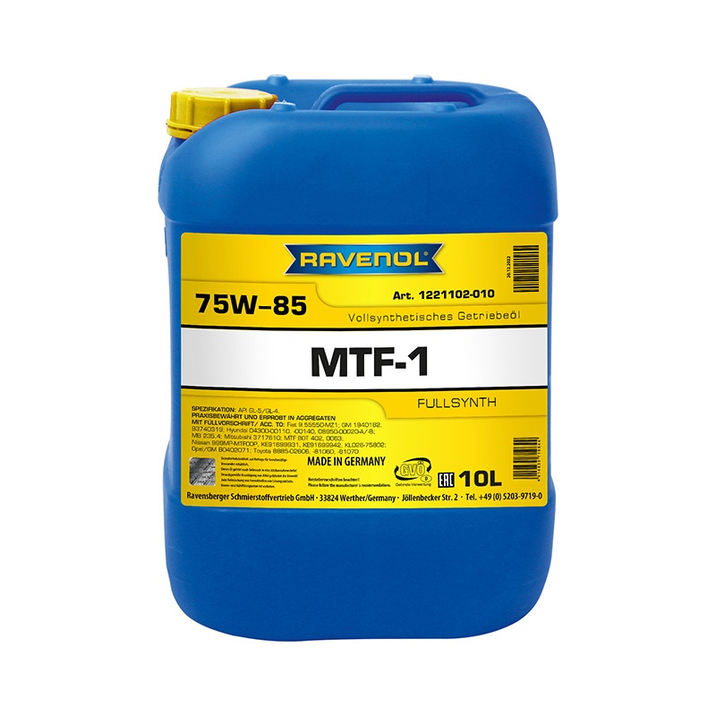 Трансмиссионное масло RAVENOL MTF-1 SAE 75W-85 (10л) фото 1